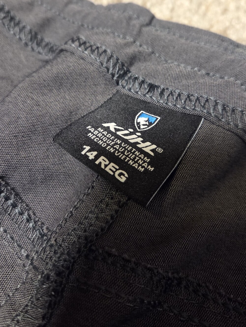 Kuhl Trekr Pant Hiking Charcoal Gray Style 6235 Women's 14 Gorpcore Trek Camp - Picture 6 of 11